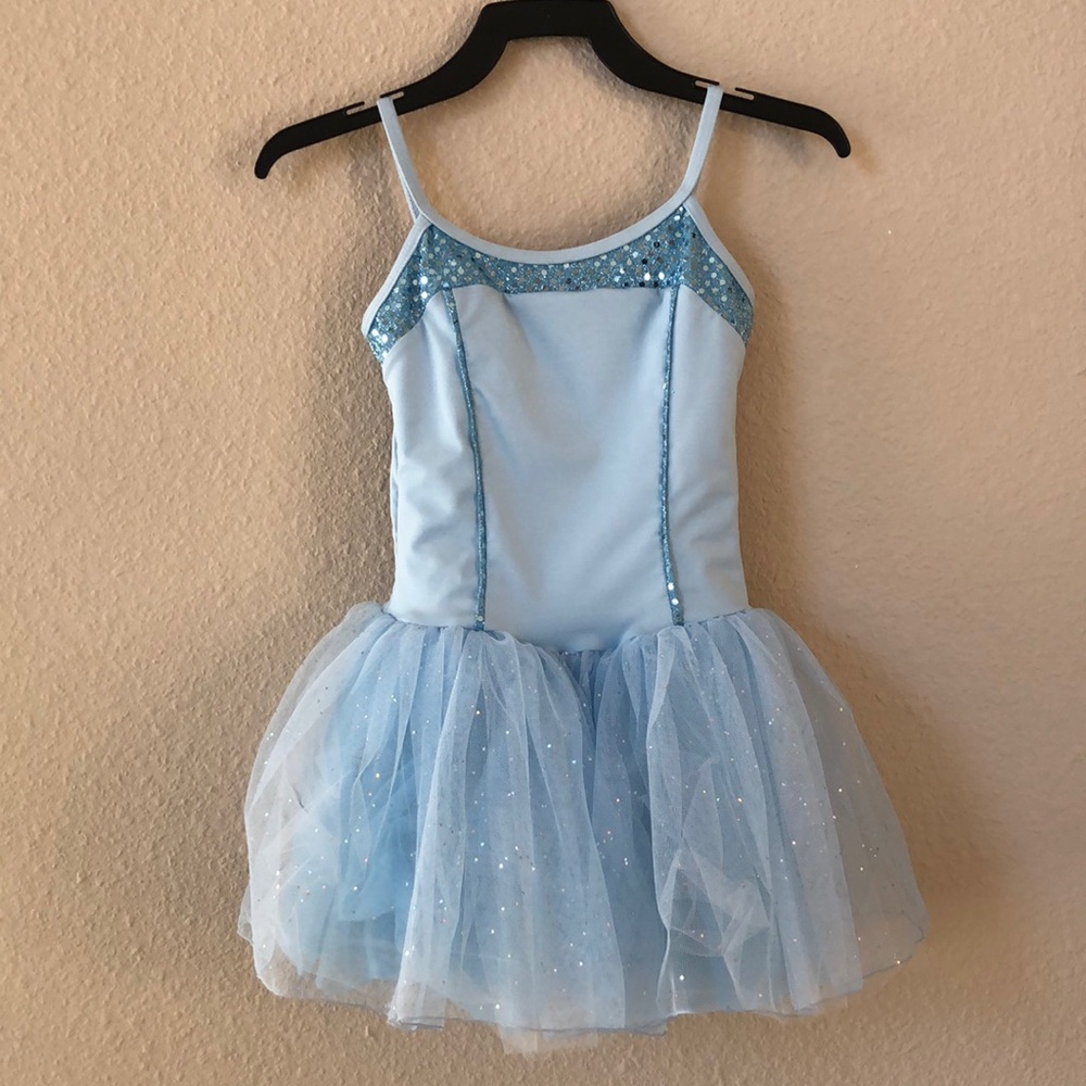 Natalie Dancewear Blue Ballet Costume with Tutu Size MC